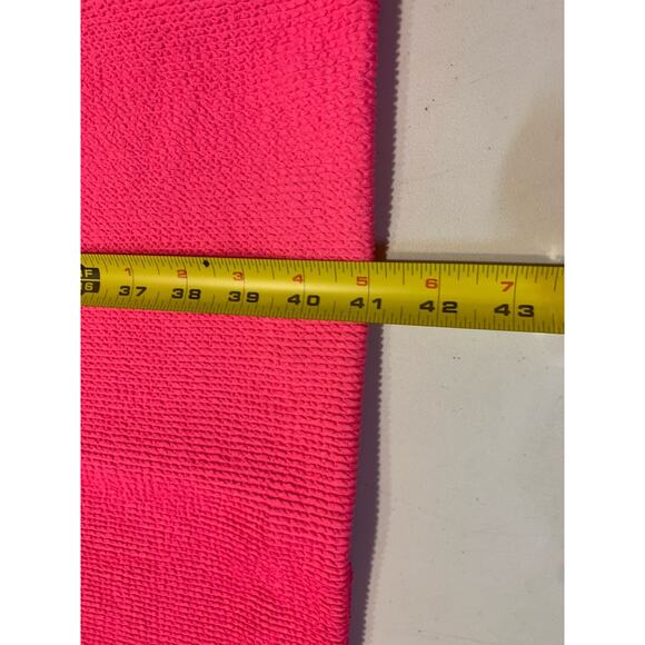 Lilly Pulitzer Stassi Knee Length Textures Scrunch Dress Large NWT Roxie Pink - Picture 7 of 11